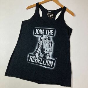 202 未使用 STAR WARS スターウォーズ タンクトップ R2-D2 JOIN THE REBELLION DisneyサイズL 映画 春夏 ノースリーブ 30418G