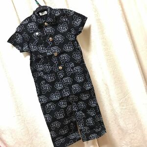  new goods skull coveralls short sleeves & knees height pants 100 black Skull 