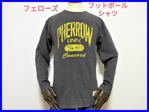 即決! 日本製 Pherrow's フェローズ フットボールシャツ メンズM (38-40)_画像1