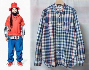 18SS Engineered Garments エンジニアードガーメンツ Work Shirt Big Plaid Madras ワーク シャツ S マドラス チェック