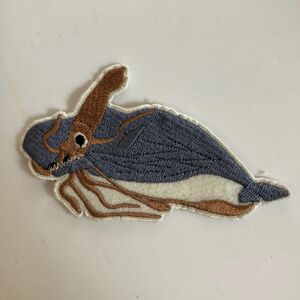 ワッペン　マッコウクジラ　ダイオウイカ 刺繍ワッペン