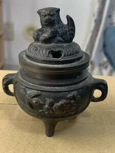 香炉 三足 銅製 古美術 香道具