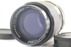 ま09★たいへん希少品美品★ HANIMEX ハニメックス Canon キヤノン用 AUTOMATIC 135mm F2.8大口径 FDマウント