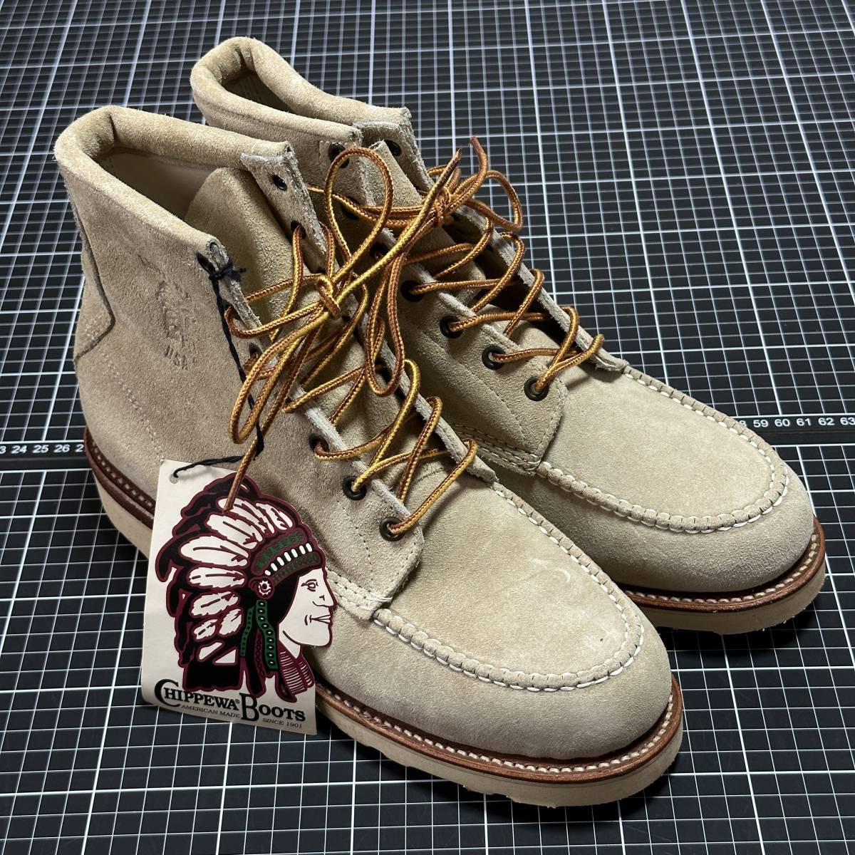 CHIPPEWA チペワ モックトゥ スエードエンジニアブーツ 91/2E-