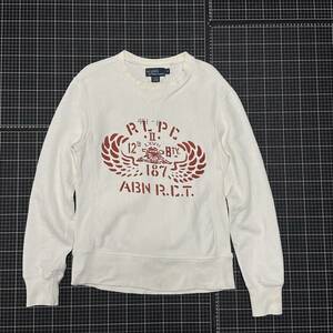 90s[ Ralph Lauren ] men's S size sweat OLD Vintage type both V