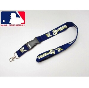 現品限り 新品 MLB 携帯ストラップ ネックストラップ ミルウォーキー ブリュワーズ