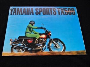 ヤマハ　ＴＸ５００　１９７３年？　希少カタログ・良品・送料込み！　