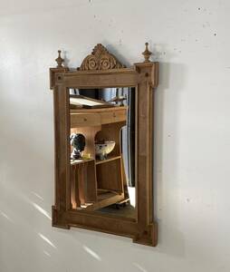 フランス アンティーク Wall Mirror ミラー 鏡 店舗什器 テーブル チェア ベルギー