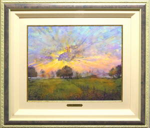 Art hand Auction [Garantía auténtica] Guy Dessapp Amanecer sobre la pradera Acrílico No. 8 / Maestro francés contemporáneo / Gran Premio en la Exposición Internacional de Pintura de Cannes, Obra de arte, Cuadro, acrílico, Tajo