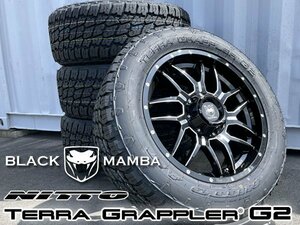 車検対応 ランクル200 ランクル100 Black Mamba BM7 20インチタイヤホイール NITTO TERRA GRAPPLER G2 275/55R20 285/50R20