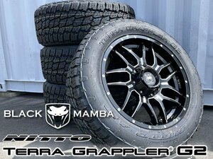 車検対応 タンドラ セコイア Black Mamba BM7 20インチタイヤホイール NITTO TERRA GRAPPLER G2 275/55R20 285/50R20