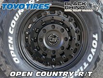 新品 数量限定 ブラックライノ JLラングラー JKラングラー 17インチタイヤホイール4本SET TOYO OPEN COUNTRY RT 285/70R17 ホワイトレタ_画像4