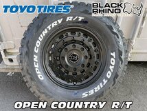 新品 数量限定 ブラックライノ JKラングラー JLラングラー 17インチタイヤホイール4本SET TOYO OPEN COUNTRY RT 285/70R17 ホワイトレタ_画像2