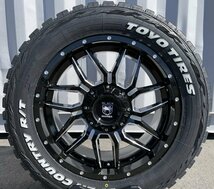 新品 Black Mamba ランクル200 ランクル100 ZX対応 20インチタイヤホイールセット TOYO OPEN COUNTRY RT 275/55R20 ホワイトレター BM7 LT_画像3