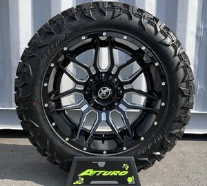 20x10J ダッヂラム ダッジラム XF OFFROAD XF222 20インチマッドタイヤホイールセット ATTURO TRAIL BLADE MTS 295/55R20 33x13.50R20