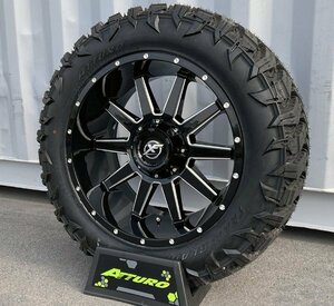 20x10J Expedition XF Offroad XF219 20 -Inch Mad Tire Chele Set Atturo Trail Blade MTS 295/55R20 33x13.50R20