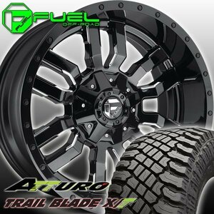 FUEL D595 Sledge ハマー H2 H1 HUMMER 新品 22x12J 22×12J 22インチマッドタイヤホイールセット ATTURO TRAIL BLADE XT 325/50R22