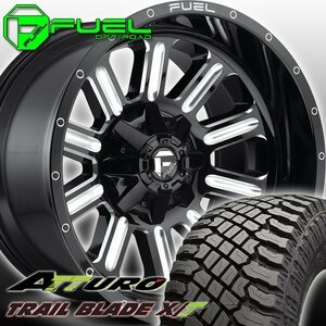 FUEL D620 Hardline HUMMER ハマー H2 H1 新品 22x12J 22×12J 22インチマッドタイヤホイールセット ATTURO TRAIL BLADE XT 325/50R22