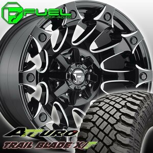 FUEL D578 Battle Axe 215 サーフ 150 プラド タコマ 20インチタイヤホイールセット ATTURO TRAIL BLADE XT 275/55R20 285/55R20 305/55R20