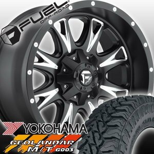 FUEL D513 THROTTLE ハマー H2 H1 HUMMER 20インチマッドタイヤホイールセット YOKOHAMA GEOLANDAR MT M/T 35x12.50R20 37x12.50R20