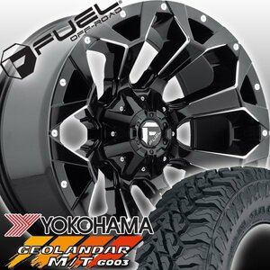 FUEL D576 Assault ハマー H2 H1 HUMMER 20インチマッドタイヤホイールセット YOKOHAMA GEOLANDAR MT M/T 35x12.50R20 37x12.50R20