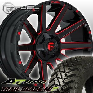 FUEL D643 CONTRA ハマー H2 H1 HUMMER 新品 20インチマッドタイヤホイールセット ATTURO TRAIL BLADE MT 35x12.50R20 37x13.50R20