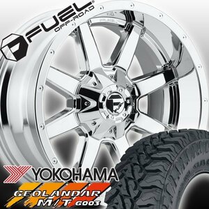 FUEL D536 Maverick ハマー H2 H1 HUMMER 20インチマッドタイヤホイールセット YOKOHAMA GEOLANDAR MT M/T 35x12.50R20 37x12.50R20