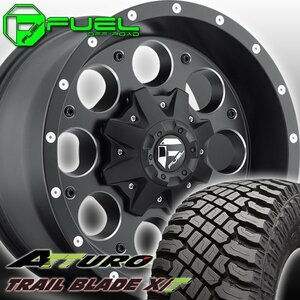 FUEL D525 Revolver ハイラックス ピックアップ 20インチタイヤホイールセット ATTURO TRAIL BLADE XT 275/55R20 285/55R20 305/55R20