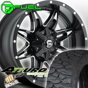 FUEL D567 Lethal ハマー H2 H1 HUMMER 新品 20インチマッドタイヤホイールセット ATTURO TRAIL BLADE BOSS LT325/60R20 35x13.0R20