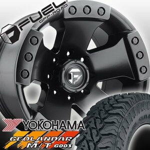 FUEL D577 Monsta ハマー H2 H1 HUMMER 20インチマッドタイヤホイールセット YOKOHAMA GEOLANDAR MT M/T 35x12.50R20 37x12.50R20