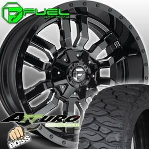 FUEL D595 Sledge ハマー H2 H1 HUMMER 新品 20インチマッドタイヤホイールセット ATTURO TRAIL BLADE BOSS LT325/60R20 35x13.0R20