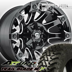 FUEL D578 Battle Axe JEEP JKラングラー TJラングラー 20インチマッドタイヤホイールセット ATTURO TRAIL BLADE MT 285/50R20 33x12.50R20