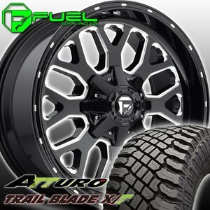 FUEL D588 TITAN アバランチ アルマダ ナビゲーター 20インチタイヤホイールセット ATTURO TRAIL BLADE XT 275/55R20 285/55R20 305/55R20