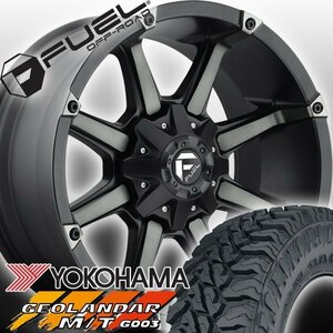 FUEL D556 COUPLER ハマー H2 H1 HUMMER 20インチマッドタイヤホイールセット YOKOHAMA GEOLANDAR MT M/T 35x12.50R20 37x12.50R20