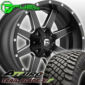 FUEL D538 Maverick ランクル200 ダッジ ラム 20インチタイヤホイールセット ATTURO TRAIL BLADE XT 275/55R20 285/55R20 305/55R20 X/T