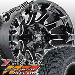 FUEL D578 Battle Axe ハマー H2 H1 HUMMER 20インチマッドタイヤホイールセット YOKOHAMA GEOLANDAR MT M/T 35x12.50R20 37x12.50R20