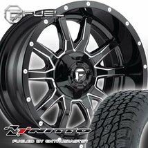 FUEL D627 Vandal サーフ プラド タコマ ハマーH3 FJクルーザー 20インチタイヤホイールセット NITTO TERRA GRAPPLER 265/50R20 275/55R20_画像1