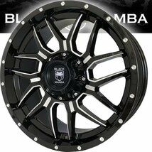 新品 Black Mamba ランクル200 ランクル100 ZX対応 20インチタイヤホイールセット TOYO OPEN COUNTRY RT 275/55R20 ホワイトレター BM7 LT_画像9