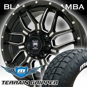 新品 Black Mamba タンドラ セコイア ランクル200 ZX 20インチタイヤホイールセット MONSTA TERRAIN GRIPPER 275/55R20 ホワイトレター BM7