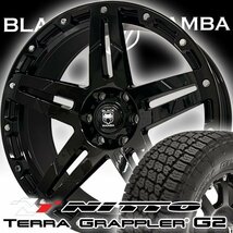 新作 シルバラード アバランチ GMC シエラ Black Mamba BM517 22インチマッドタイヤホイール 国産 NITTO TERRA GRAPPLER G2 285/45R22_画像1