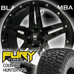 新作 GMC シエラ アバランチ Black Mamba BM517 22インチマッドタイヤホイール FURY COUNTRY HUNTER RT 33x12.50R22 35x12.50R22