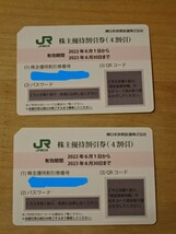 ★★ＪＲ東日本　株主優待割引券　２枚　送料（定形郵便）込み★★_画像2