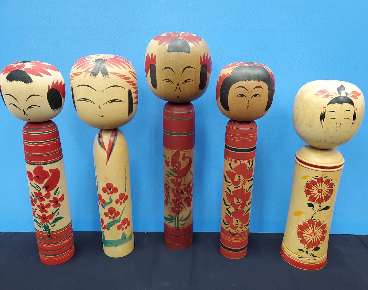 日本伝統こけし 工芸士 会田栄治 A1-
