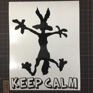 ステッカー Wile E. Coyote KEEP CALM