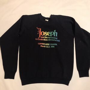 《送料込み》サイズXL 90s vintage Joseph and the amazing technicolor dreamcoat スウェット USA製 ミュージカル ムービー アメカジ 古着