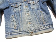 米国製 ヴィンテージ オリジナル リーバイス Levi's 71506 0316/デニムジャケット/インナーブランケット/44L/ジージャン/Gジャン/557/558_画像5