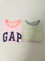 GAP　半袖Tシャツ　ボーダー　ロゴ入り　まとめ売り　100　子ども服_画像9