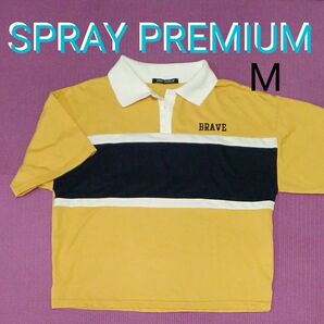 SPRAY PREMIUM ラガーシャツ 半袖 トップス シャツ M メンズライク メンズ