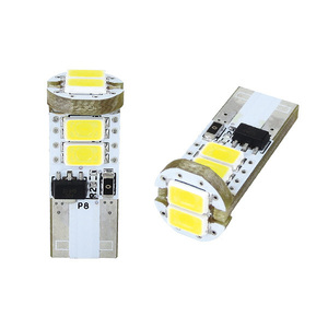 R.A.C LED W5W T10 12V5W ウェッジ キャンセラー内蔵 発光色ホワイト 2個入り 500211