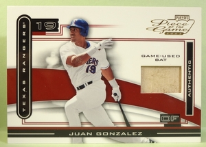 MLB 2003 フアン・ゴンザレス Playoff Piece of the Game Juan Gonzalez